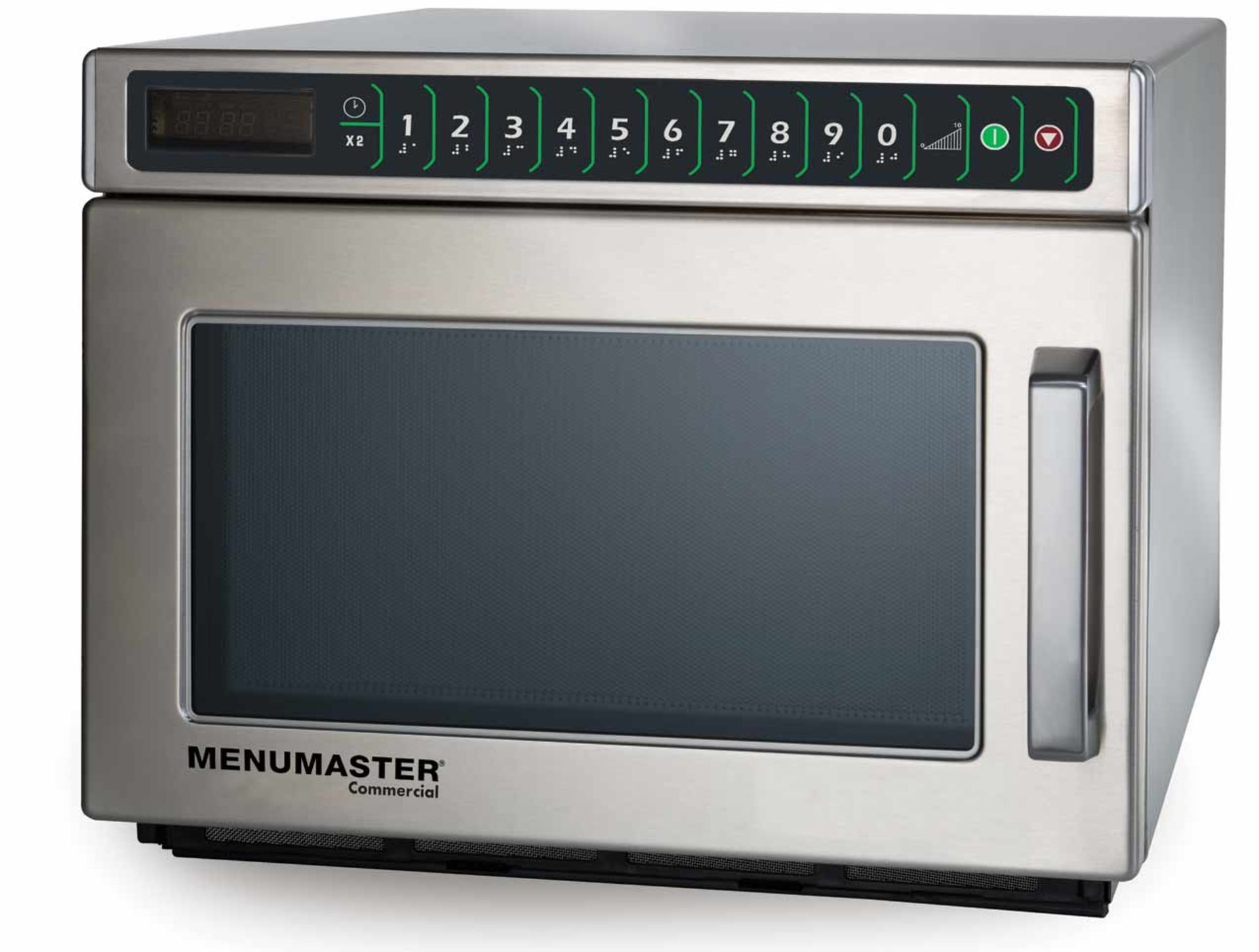 Menumaster DEC14E2 microwave oven 1400w 17 litre capacity 100 program menu 11 power levels four