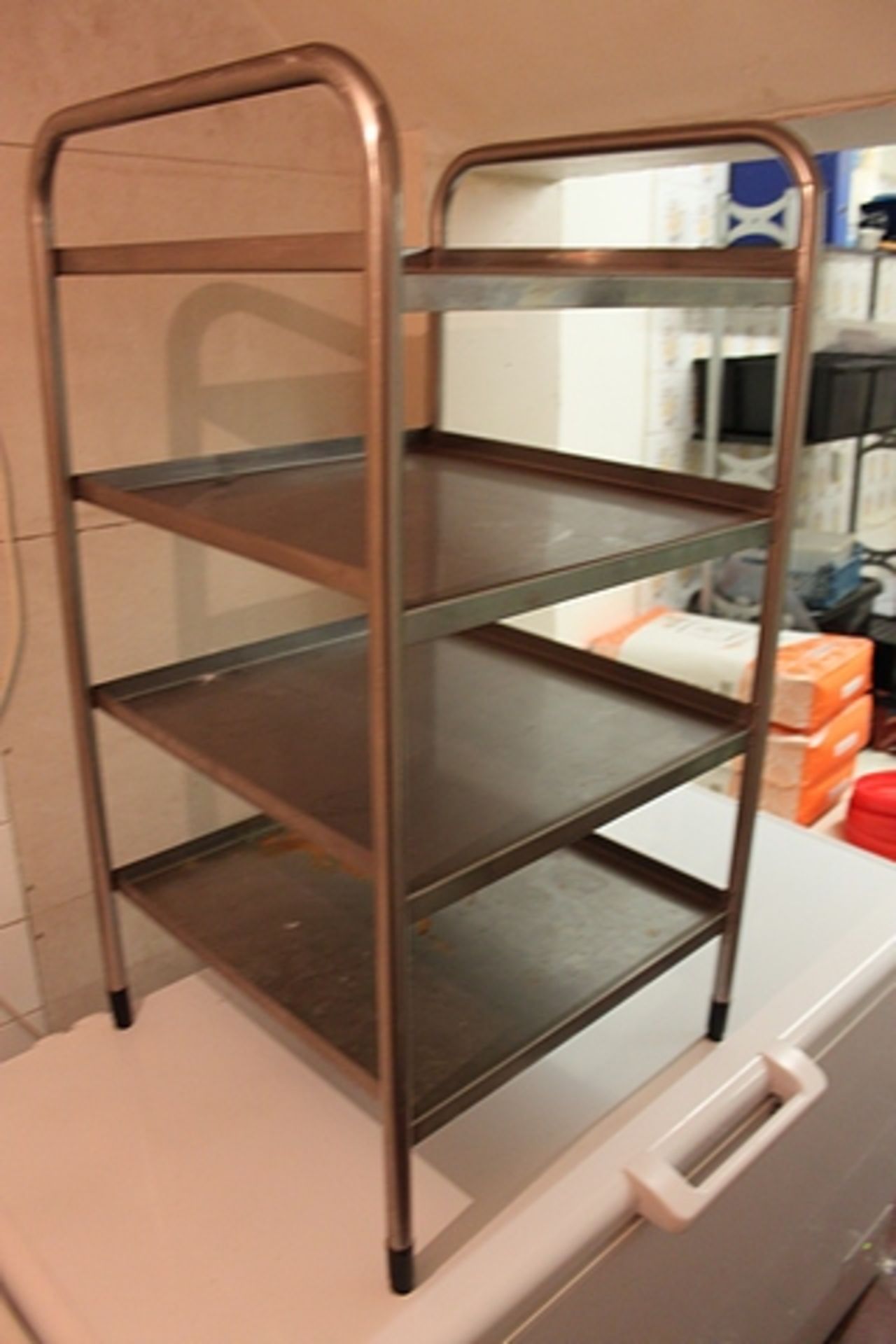 Stainless steel 4 tier static rack 540mm x 530mm x 1000mm