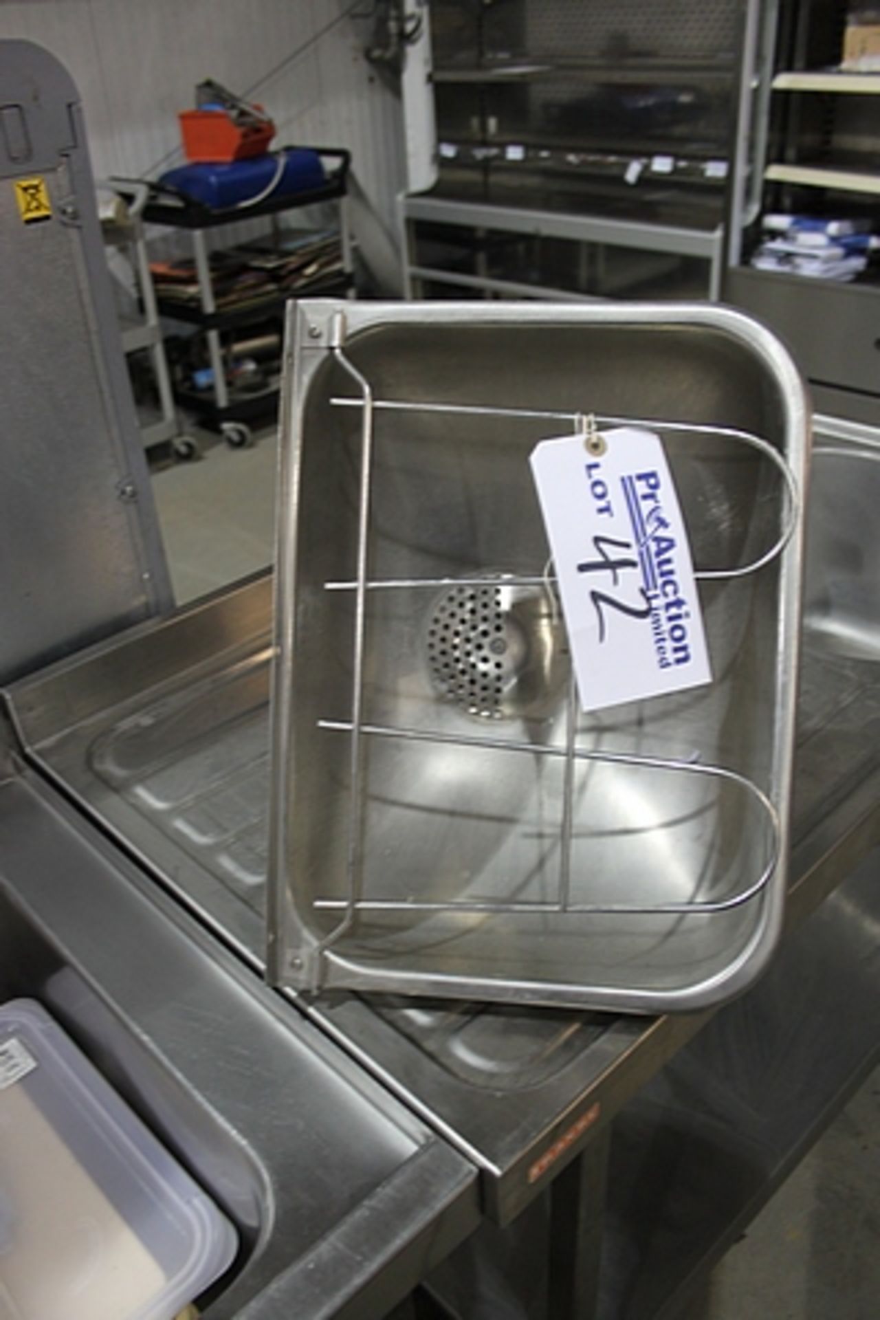 Stainless steel wall mounted janitors sink