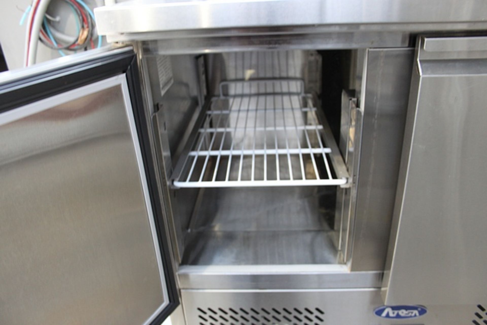 Atosa ESL 3801 fridge two door saladette temperature(°C): +2°C - +8°C digital temperature control - Image 2 of 2