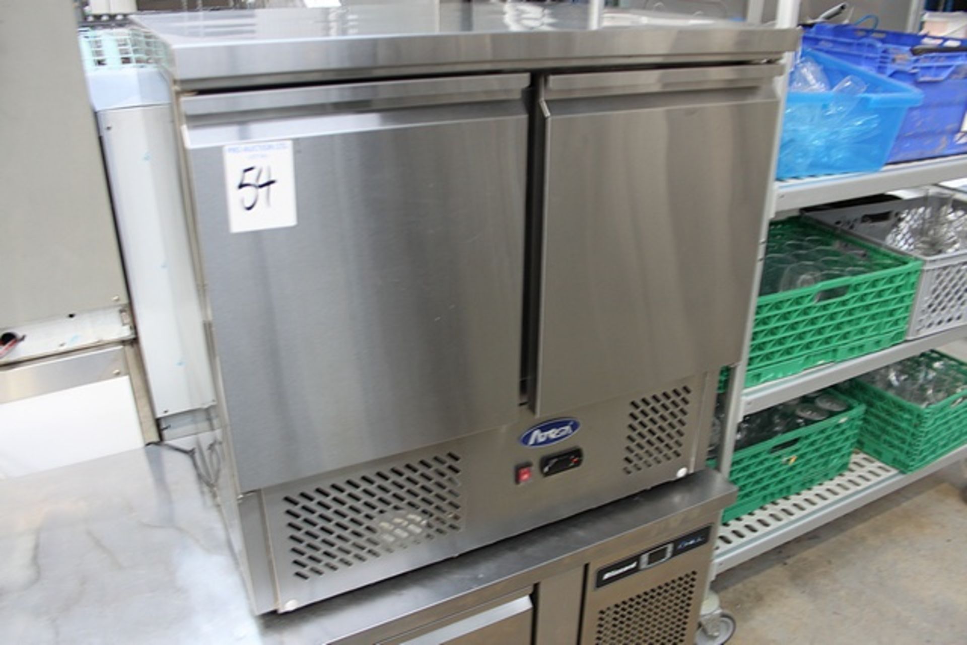 Atosa ESL 3801 fridge two door saladette temperature(°C): +2°C - +8°C digital temperature control