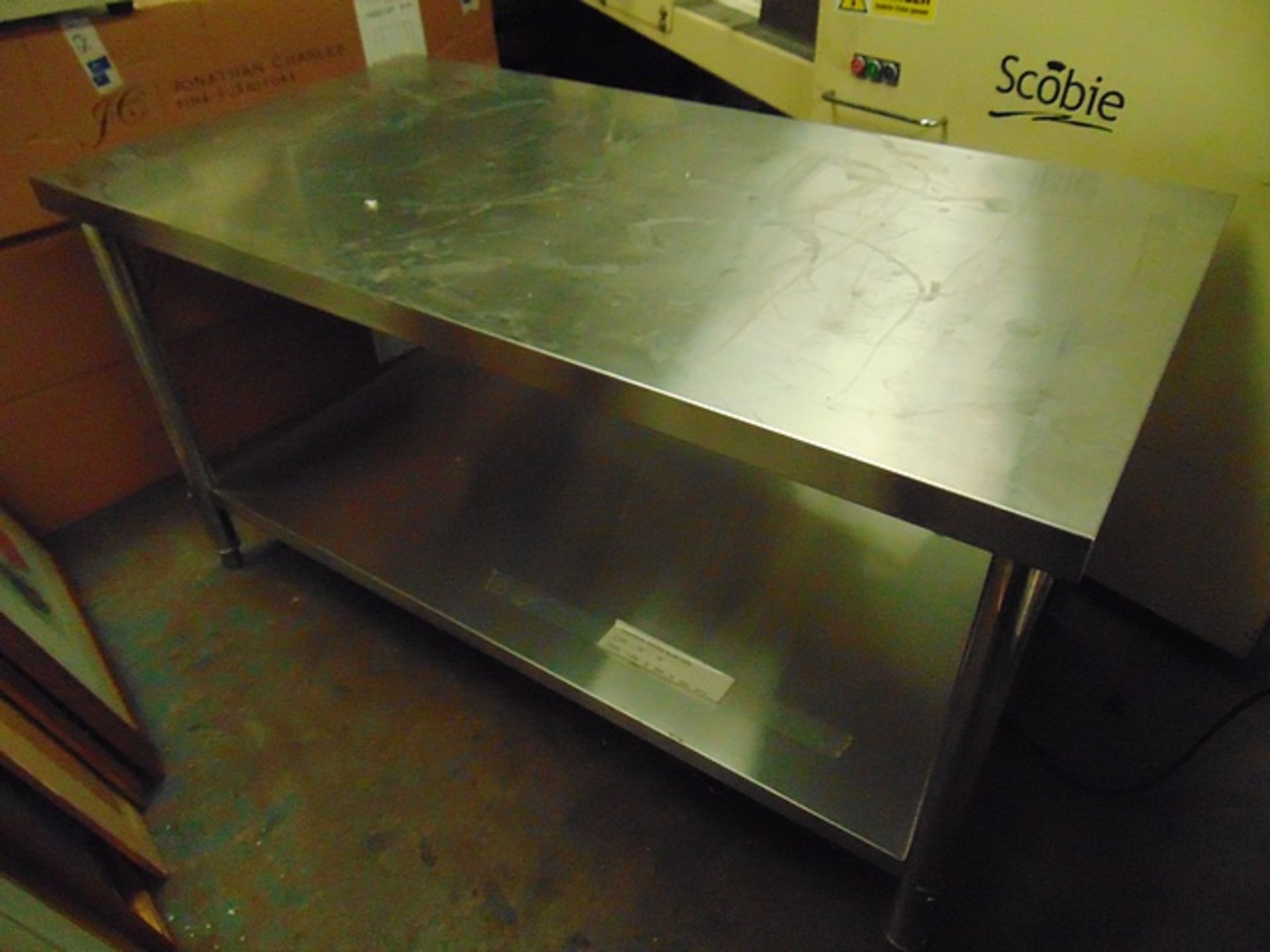 Brand New stainless steel commercial heavy duty preparation table 1120mm x 620mm thick top grade 304