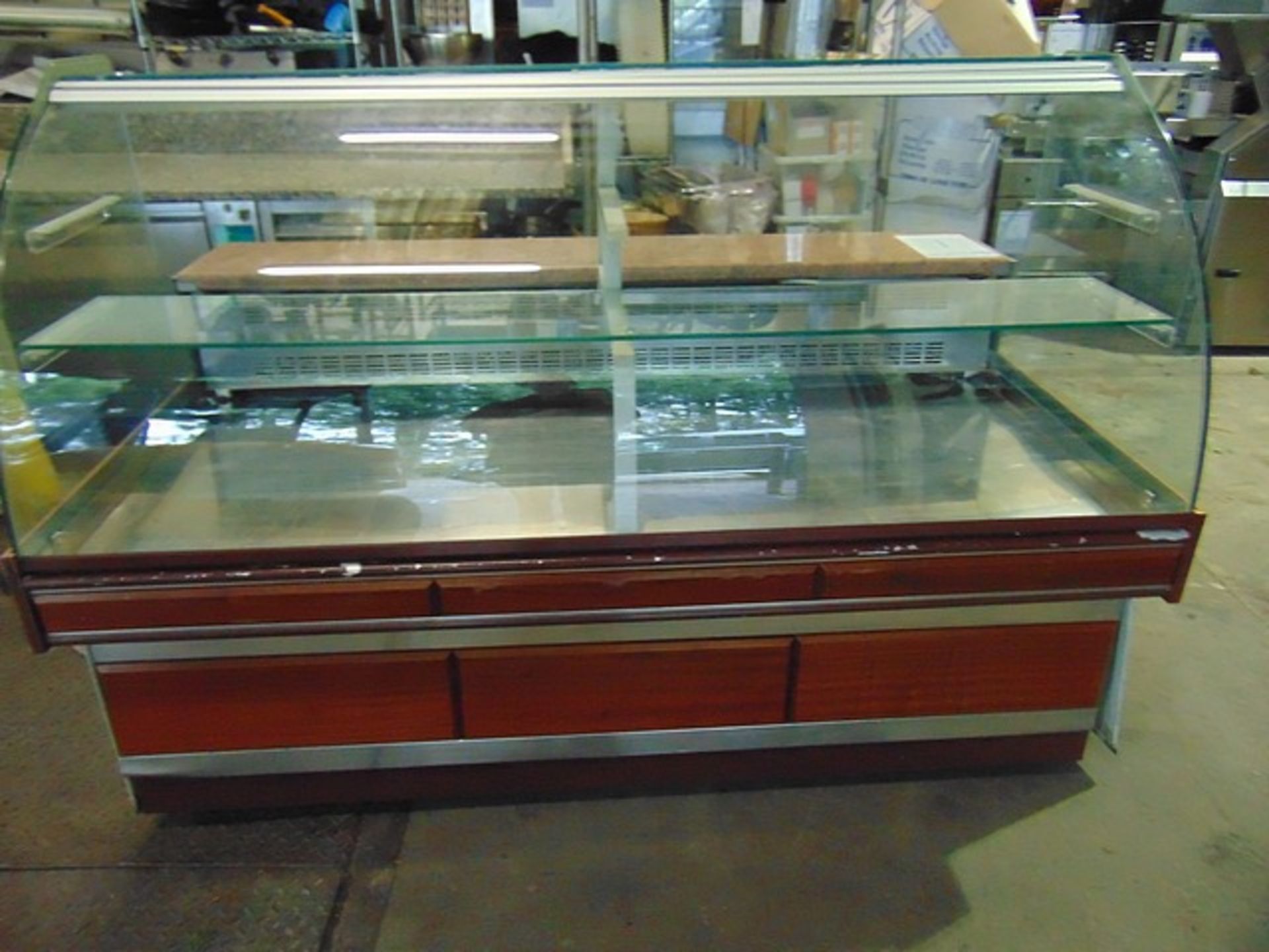 Trimco refrigerated serve over counter fully automatic static cooling interior light digital