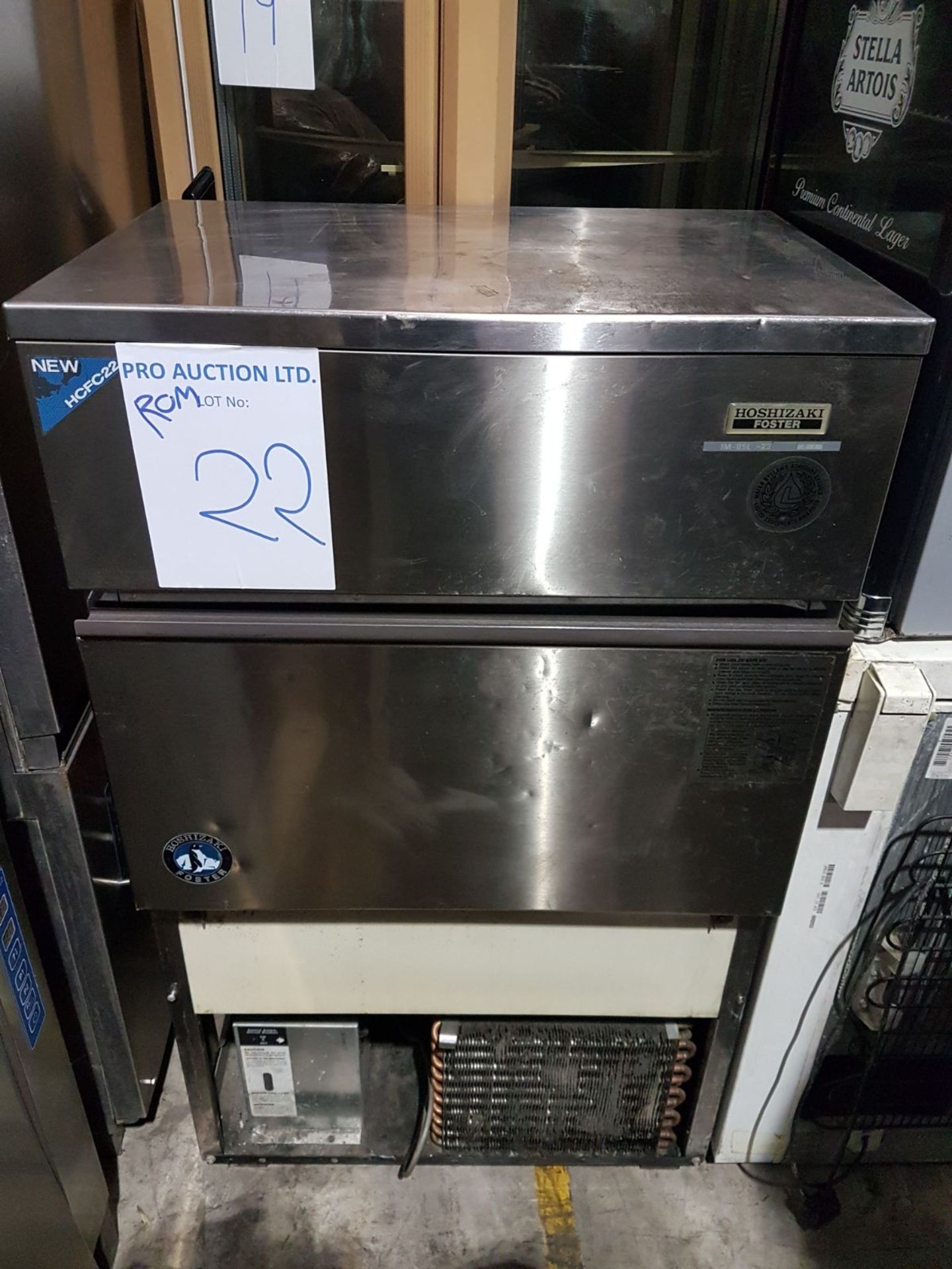 Hoshizaki IM85L-23 commercial ice maker makes 80kg/24hr capacity 700mm x 500mm x 1300mm (s/n