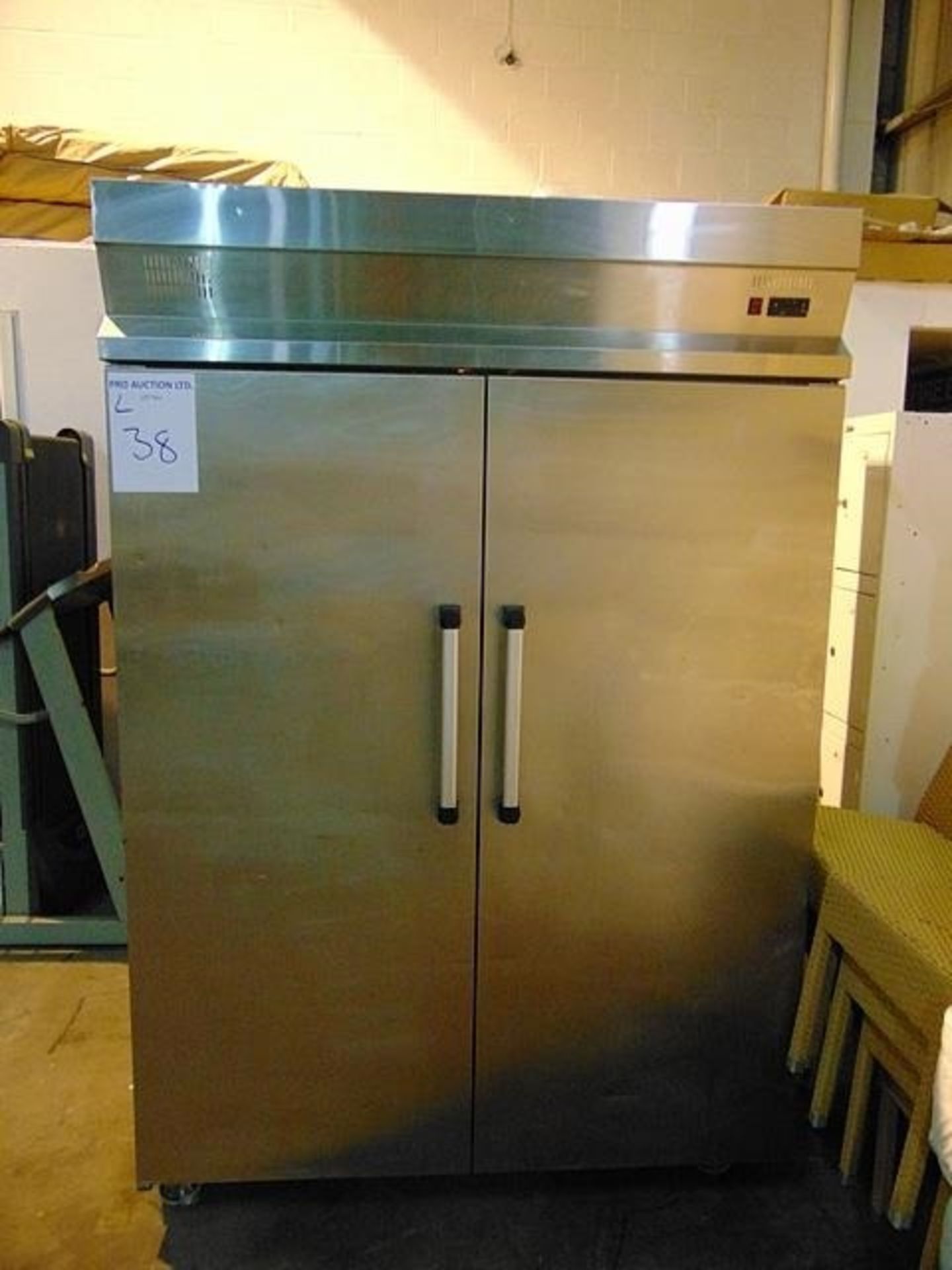 Inomak CE2140W double door stainless steel commercial fridge 1450 litre gross capacity heavy duty