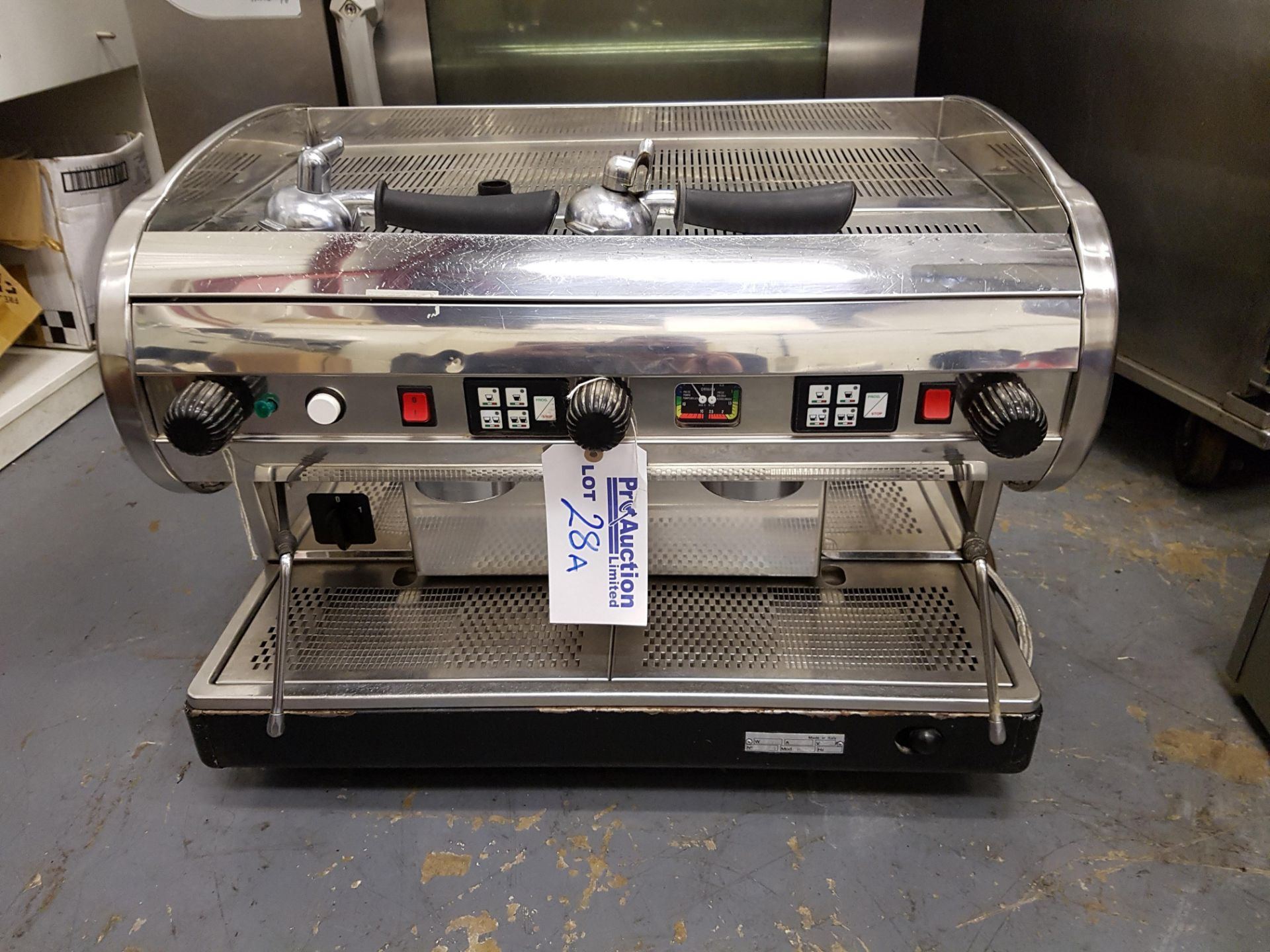 CMA CMF two group commercial coffee machine fully automatic 12 litre boiler 710mm x 530mm x 550mm