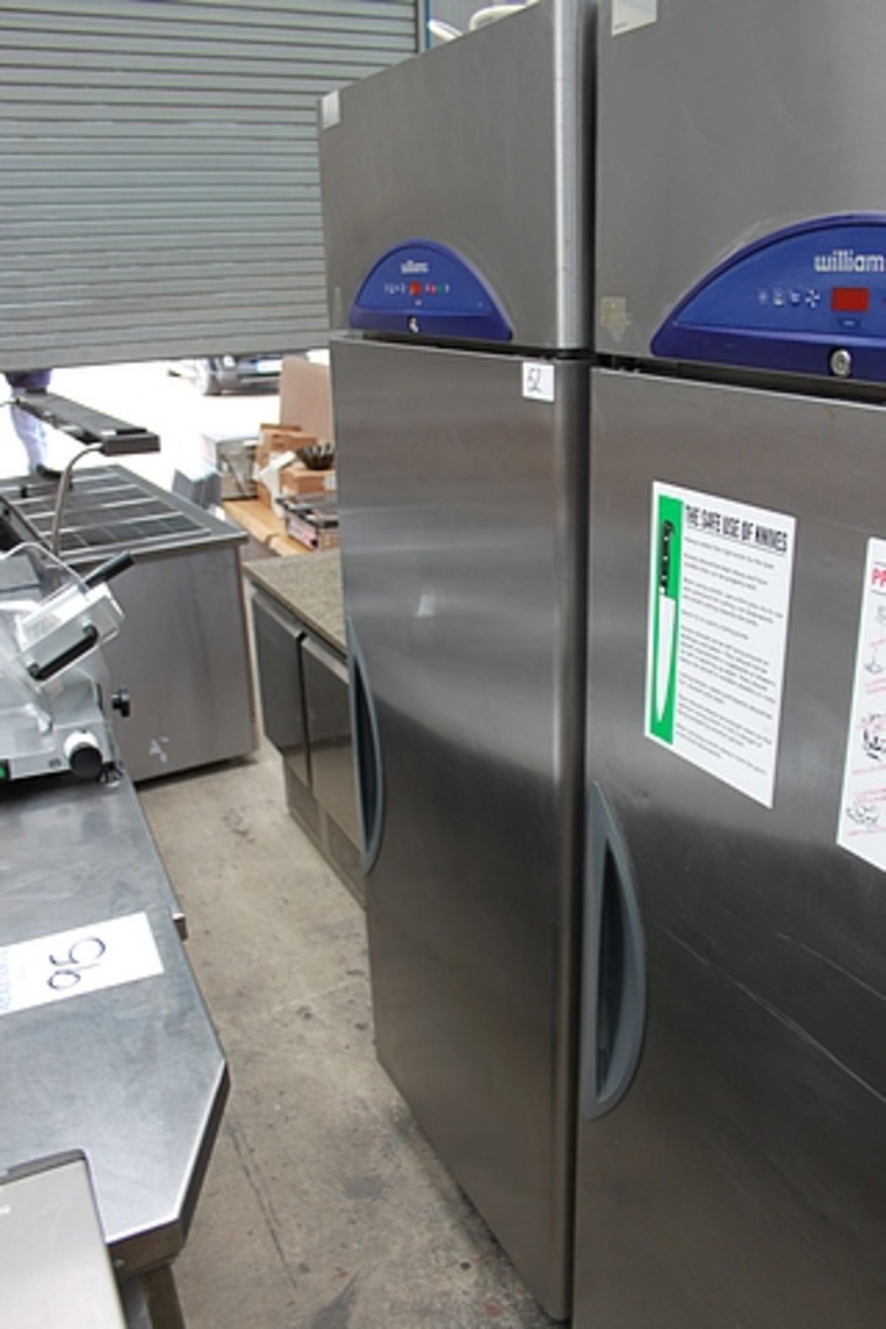 Williams HG1TSS stainless steel upright refrigerator temperature range +1 / +4 C (s/n 0504-417555)