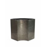 Quarter Planter in Platinum Silverleaf Curve Planter Medium Platinum. Allowing a rounded form to