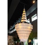 Crystal XL selenite stone chandelier this crystal chandelier exudes luxury for any refined