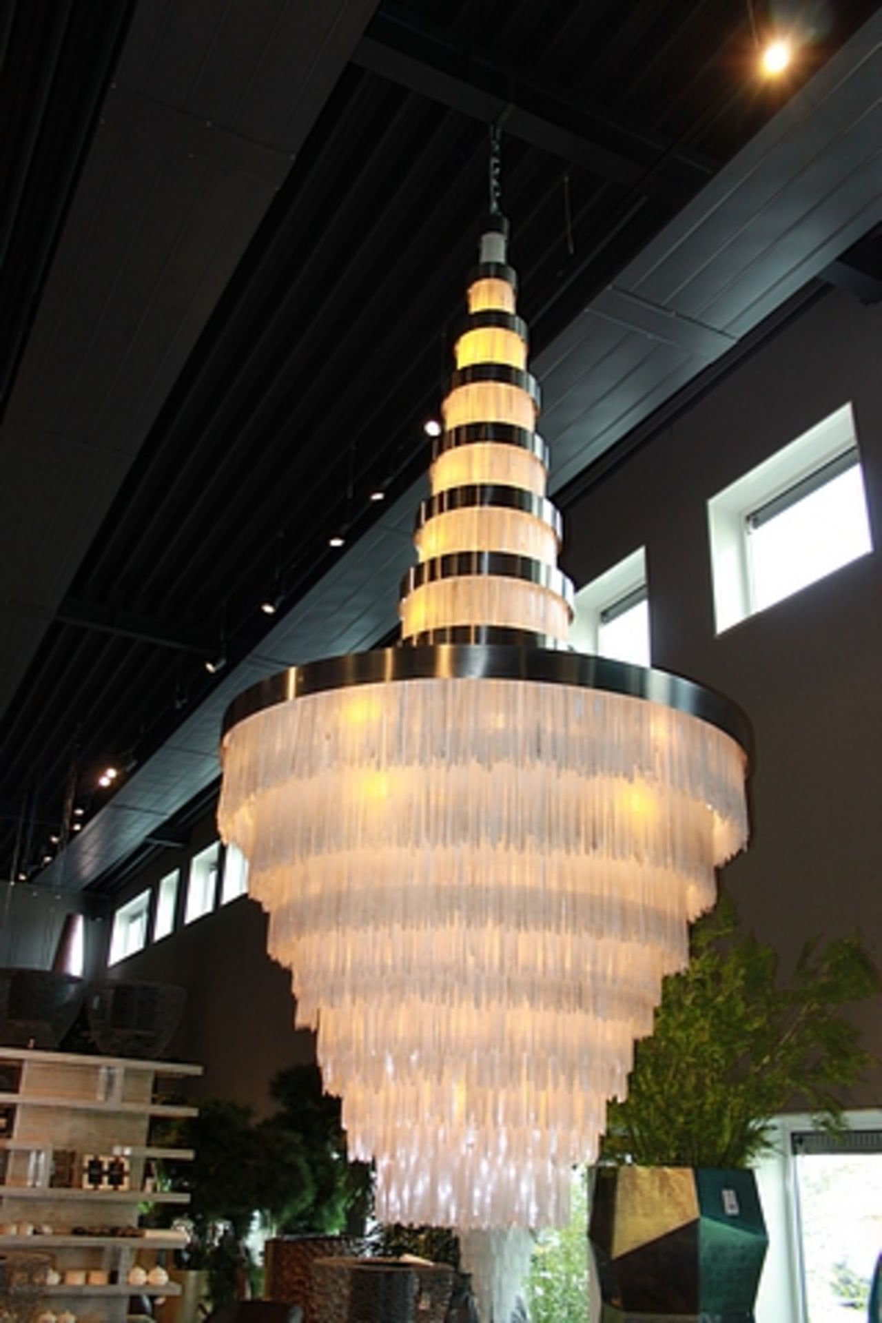 Crystal XL selenite stone chandelier this crystal chandelier exudes luxury for any refined