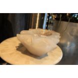 Bowl Crystal rock crystal transparent variety of the silica mineral quartz, which is valued for it's