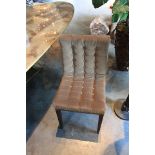 Chair Aivy tufted velvet hardwood framed dining chair  45x61x97cm Cravt SKU 870076-V