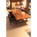 Dining Table C's a simply beautiful piece of furniture crafted from hand-cracked penn shells in