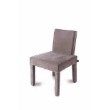 Dining Chair Helsinki Nubuck Light Grey Cow Leather Nubuck Light Grey. A luxurious Helsinki Platinum