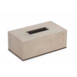 Box stall water grey parchment and ebony, classical and refined, an item ideal for storage