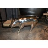 Side Table Mr Piggy Babe - exceptionally structured stainless steel a real talking point within your