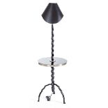 Whale horn table+lamp. Fantastically designedm, encompassing both table and lamp, another piece in