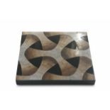 Wall panel knit lacquer and eggshell inlay. Any minimalist or just modern interior would be