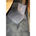 Dining Chair Helsinki upholstered in hairy grey cow hide 54x60.5x84cm Cravt SKU 850192