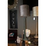 Table lamp Tower finished in Tabac stingray and ebony boasting an abundance of the finest natural