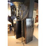 Candle Holder candle tree large hand crafted in aluminium antique brass with coated branch leg 200cm