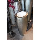 Vase Platinum a vase which reflects silver leaf having been delicately hand crafted by the exquisite