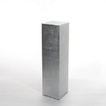 Pillar slim silver silverleaf. Solid block of lustrous platinum colour offering an expressive and