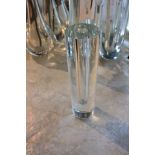 Glass Vase Clear Narrow flaunts a sleek tapered cylindrical form and double walled structure 27x6.