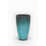 Vase George small light blue matt and silverleaf. Truly delightful, bringing a calming opulence to