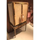 Cabinet Armoire a stunning yet unassuming cabinet armoire in grey veneer with two doors and