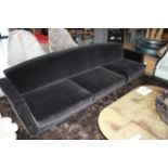 Sofa Armada Triple plush velvet sofa decadently soft yet durable constructed on a wood and metal