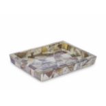 Tray spa tray large horn, geometric in design and with an art deco touch perfect for hosting.