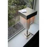 Table Lamp Selenite stone chandelier style lamp exudes luxury for any refined interior design,