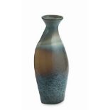 Vase translucent oval translucent grey, an unusual bottle shape, a bold alternative to standard