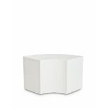 Quarter Planter White Laquer Curve Planter White Small. Allowing a rounded form to soften the