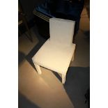 Dining Chair Helsinki Wet White Cow Leather Stingray Pattern Press Wet White, a modern and stylish