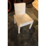 Dining Chair Helsinki wet white cow leather stingray hand crafted pattern press 54x61x84cm AF