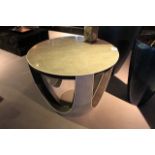 Side Table Shape M combines curvaceous sculptural form with practical design. The dark fog