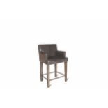 Chair chair grey cow leather vertigo grey lucido with bronze. This stunning chair sits beautifully