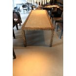 Dining Table Leopard Resin Stingray Forged Iron Powder Coating 300x100x76cm AF Cravt SKU 398403