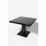 Table top tamim bold small black and white cow horn 5x5cm square s with soft epoxy layer top only