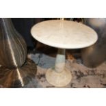 Side Table Alano a real statement piece constructed in polished white buffalo bone being a porous