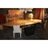 Dining Table Shape Xl a luxurious hand crafted piece of furniture finished in antique gold leaf