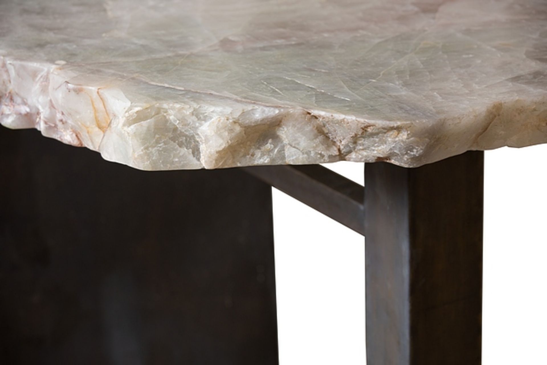 Bar table a hand carved clear quartz precious rock piece table top combines luxury and the - Image 3 of 4