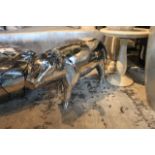 Side Table Mr Piggy Babe - exceptionally structured stainless steel a real talking point within your