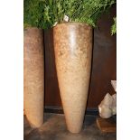 Vase Coarse this tall planter is hand finishedin a matt coloured eggshell reflect dark and light