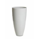 Vase white large. Stark and simplistic, a nod to scandanavian design, this vase is uncomplicated and