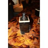 Soap dispenser astoria soap dispenser black horn with bone border, aesthetically beautiful and an