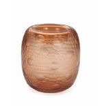 Vase smoke amber round smoke amber. A mesmerising pattern and amber glass are a beautiful