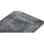 Tray tayler black marble polished on border jali design unpolished. Gloriously masculine, with a